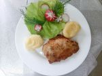 kotlet schabowy z ziemniakami puree